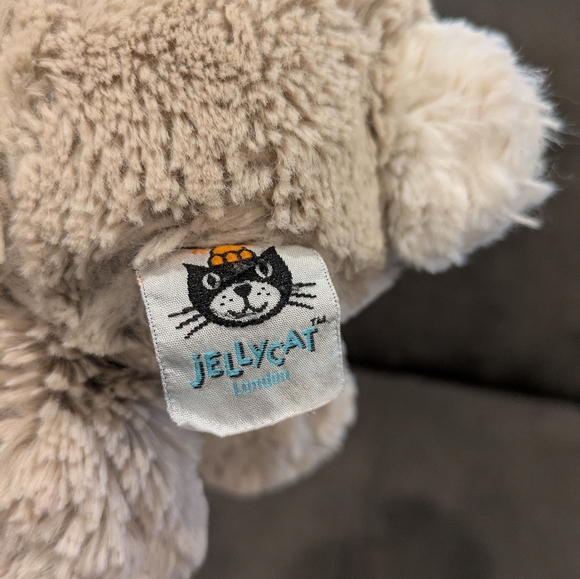 Jellycat Cream Stuffed Bunny Bashful Bunny Small 8" White Cotton Tail - Picture 3 of 4